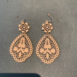 statement earrings and bracelet!